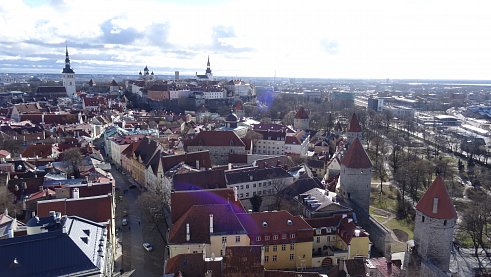 Вид на Таллин из башни