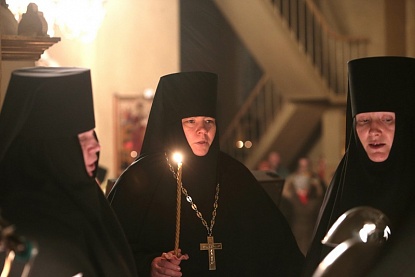 Монахини Пюхтицкого женского монастыря